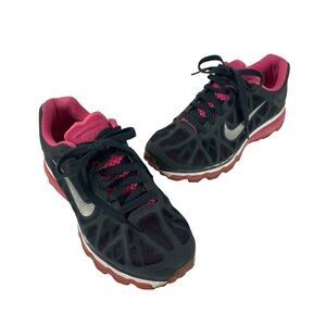 Nike Air Max Sneakers Tennis Shoes Navy Pink Size 6.5